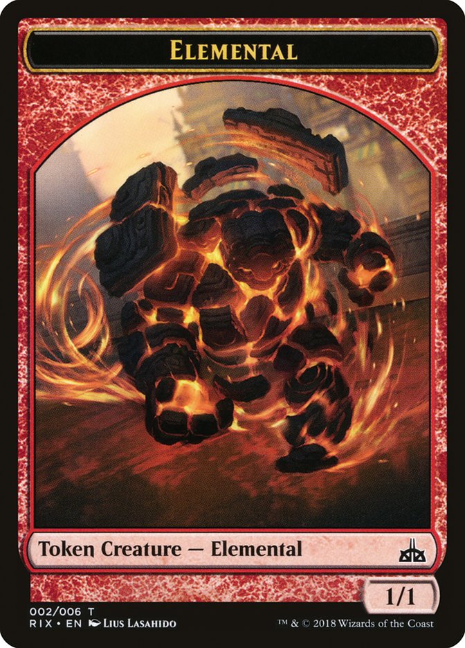 Elemental (002/006) [Rivals of Ixalan Tokens] | RetroPlay Games