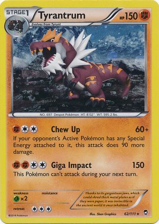 Tyrantrum (62/111) (Cosmos Holo) [XY: Furious Fists] | RetroPlay Games