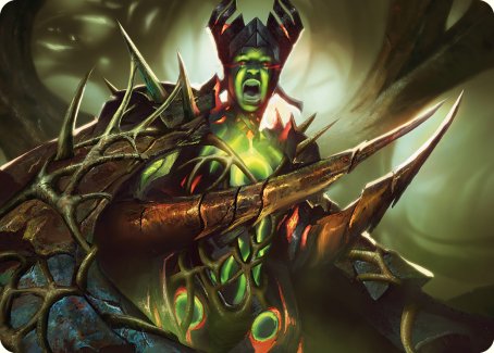 Maze's Mantle Art Card [Phyrexia: All Will Be One Art Series] | RetroPlay Games