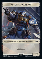 Astartes Warrior // Clue Double-sided Token (Surge Foil) [Universes Beyond: Warhammer 40,000 Tokens] | RetroPlay Games