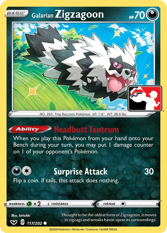 Galarian Zigzagoon (117/202) [Prize Pack Series One] | RetroPlay Games