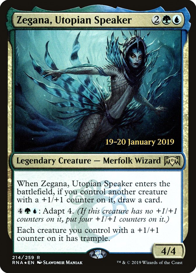 Zegana, Utopian Speaker [Ravnica Allegiance Prerelease Promos] | RetroPlay Games