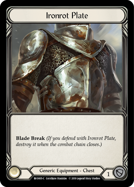 Ironrot Plate [BVO005-C] (Bravo Hero Deck)  1st Edition Normal | RetroPlay Games