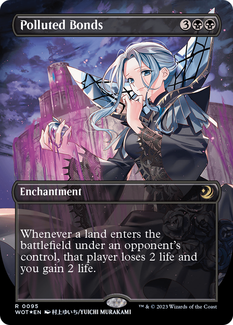 Polluted Bonds (Anime Borderless) (Confetti Foil) [Wilds of Eldraine: Enchanting Tales] | RetroPlay Games