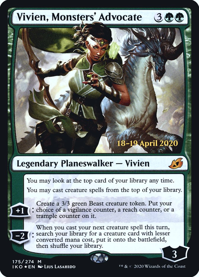 Vivien, Monsters' Advocate  [Ikoria: Lair of Behemoths Prerelease Promos] | RetroPlay Games