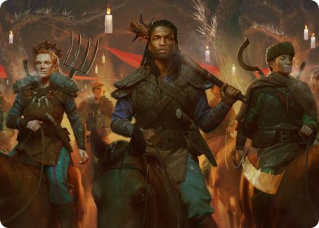 Candlelit Cavalry Art Card [Innistrad: Midnight Hunt Art Series] | RetroPlay Games