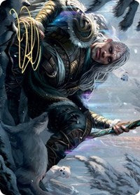 Jorn, God of Winter Art Card (Gold-Stamped Signature) [Kaldheim: Art Series] | RetroPlay Games