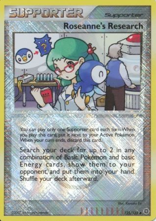 Roseanne's Research (125/132) (League Promos) [Diamond & Pearl: Secret Wonders] | RetroPlay Games