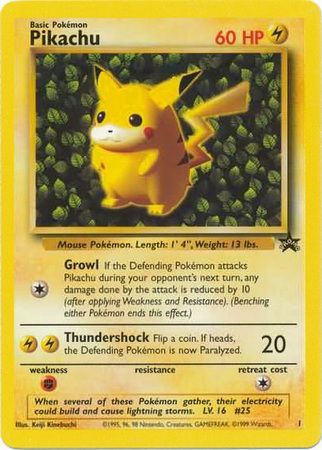 Pikachu (1) (Promo) [Wizards of the Coast: Black Star Promos] | RetroPlay Games