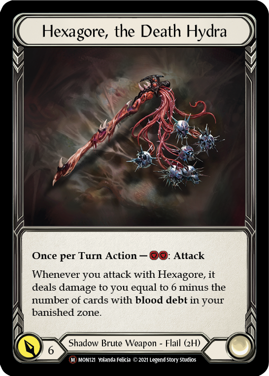 Hexagore, the Death Hydra [U-MON121-RF] (Monarch Unlimited)  Unlimited Rainbow Foil | RetroPlay Games