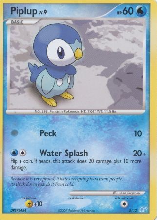 Piplup (5/12) [Diamond & Pearl: Trainer Kit - Manaphy] | RetroPlay Games