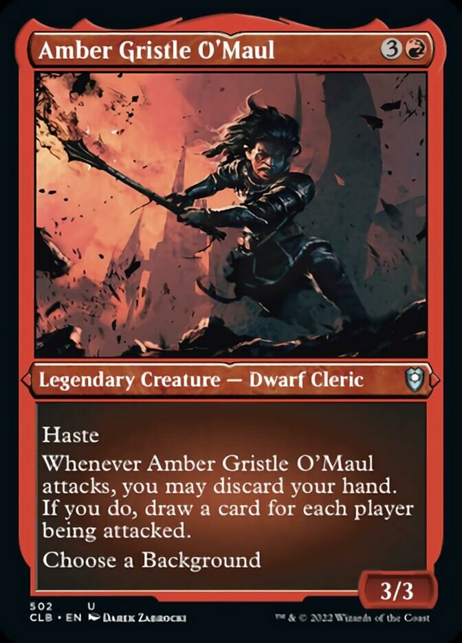 Amber Gristle O'Maul (Foil Etched) [Commander Legends: Battle for Baldur's Gate] | RetroPlay Games