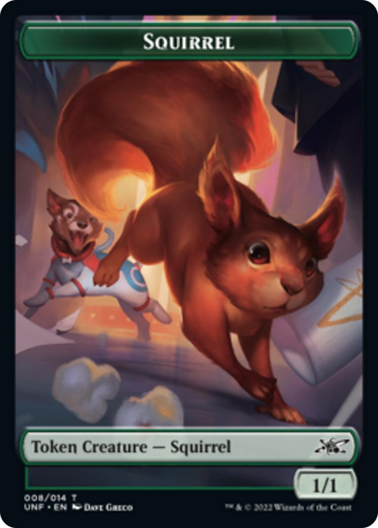 Squirrel // Storm Crow Double-sided Token [Unfinity Tokens] | RetroPlay Games