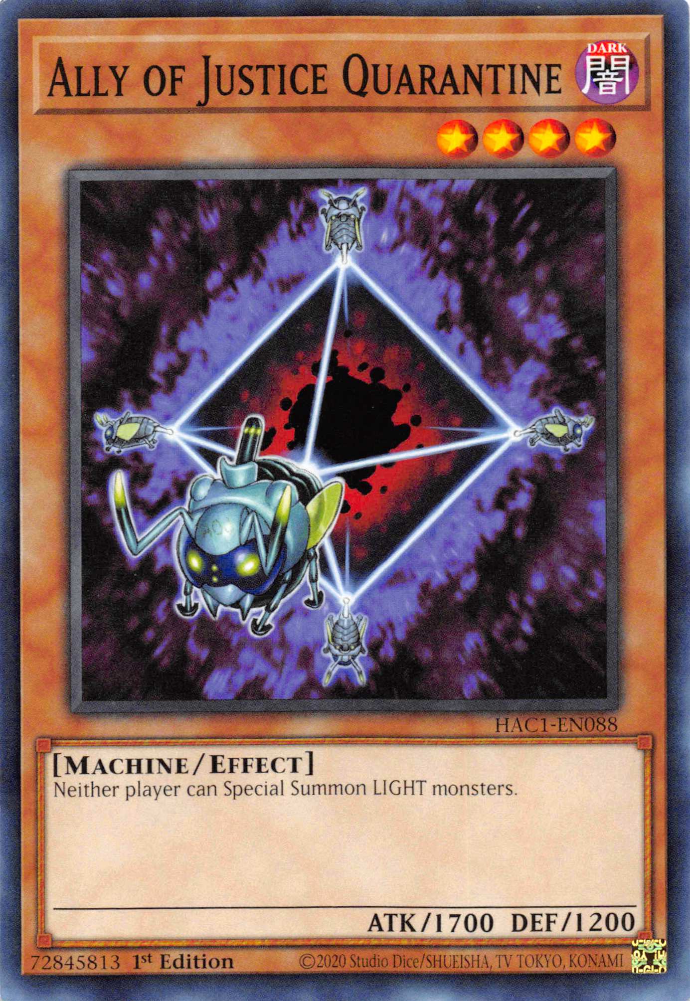 Ally of Justice Quarantine [HAC1-EN088] Common | RetroPlay Games
