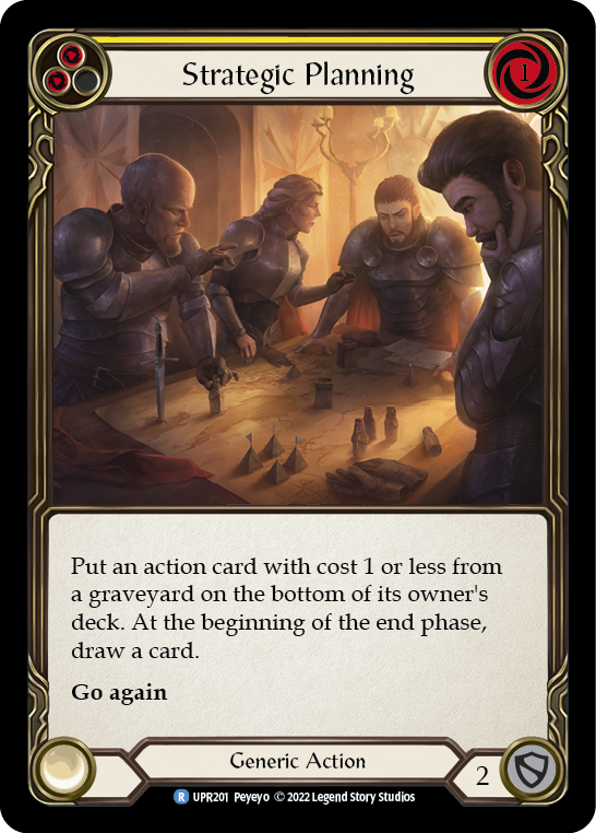 Strategic Planning (Yellow) [UPR201] (Uprising)  Rainbow Foil | RetroPlay Games