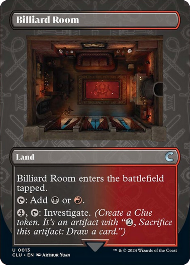 Billiard Room (Borderless) [Ravnica: Clue Edition] | RetroPlay Games