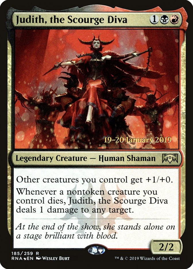 Judith, the Scourge Diva [Ravnica Allegiance Prerelease Promos] | RetroPlay Games