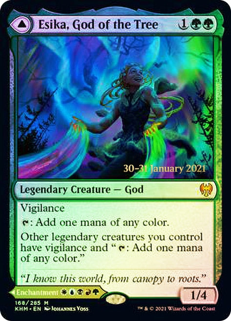 Esika, God of the Tree // The Prismatic Bridge  [Kaldheim Prerelease Promos] | RetroPlay Games