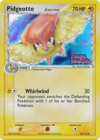 Pidgeotto (49/110) (Delta Species) (Stamped) [EX: Holon Phantoms] | RetroPlay Games