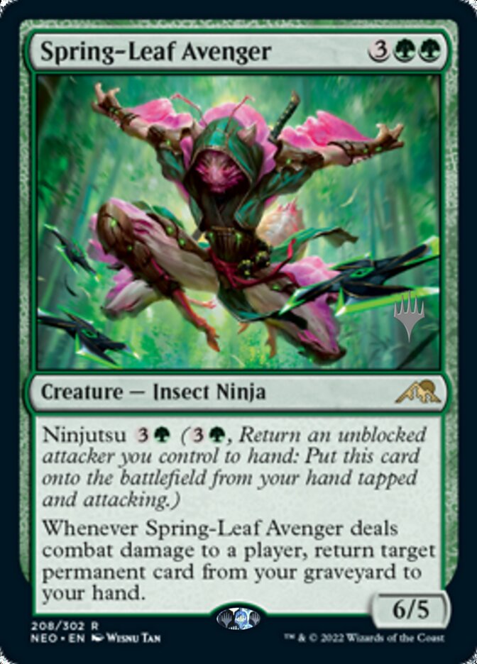 Spring-Leaf Avenger (Promo Pack) [Kamigawa: Neon Dynasty Promos] | RetroPlay Games