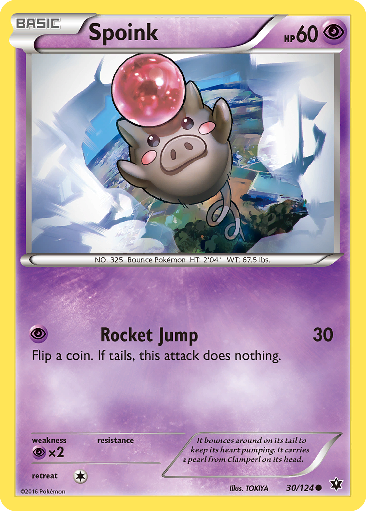 Spoink (30/124) [XY: Fates Collide] | RetroPlay Games