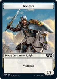 Knight // Pirate Double-sided Token [Core Set 2021 Tokens] | RetroPlay Games