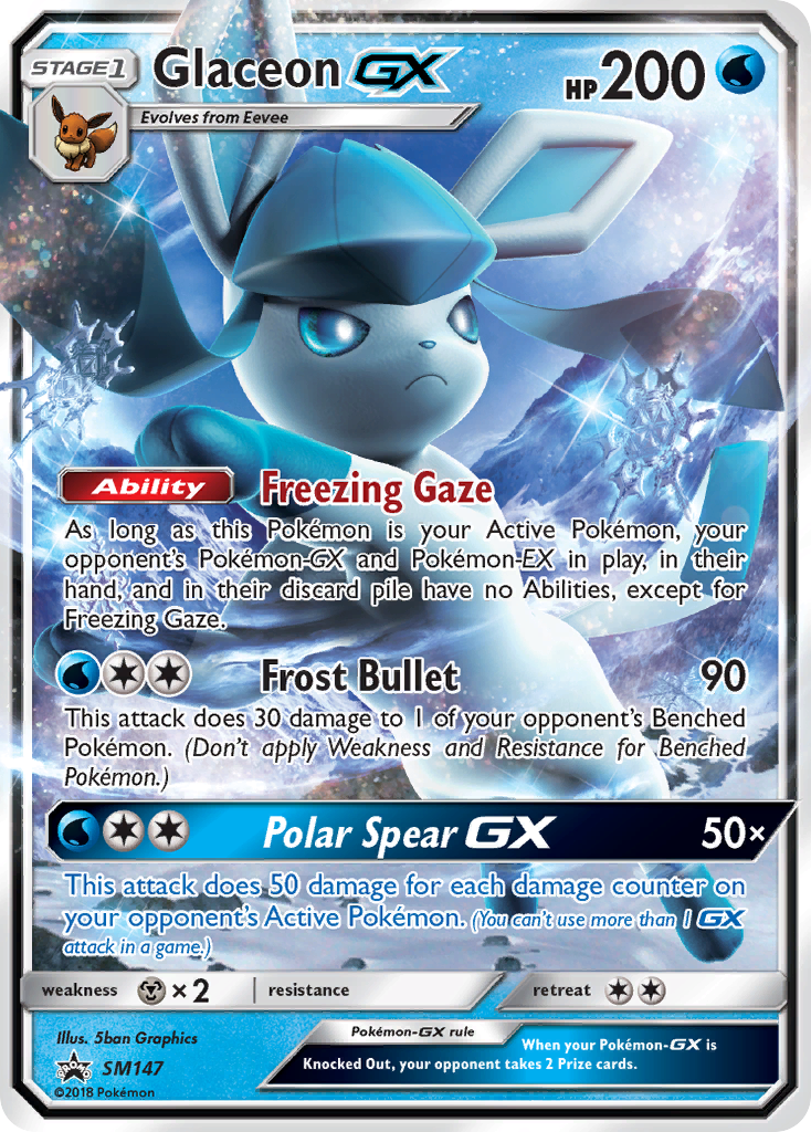 Glaceon GX (SM147) [Sun & Moon: Black Star Promos] | RetroPlay Games