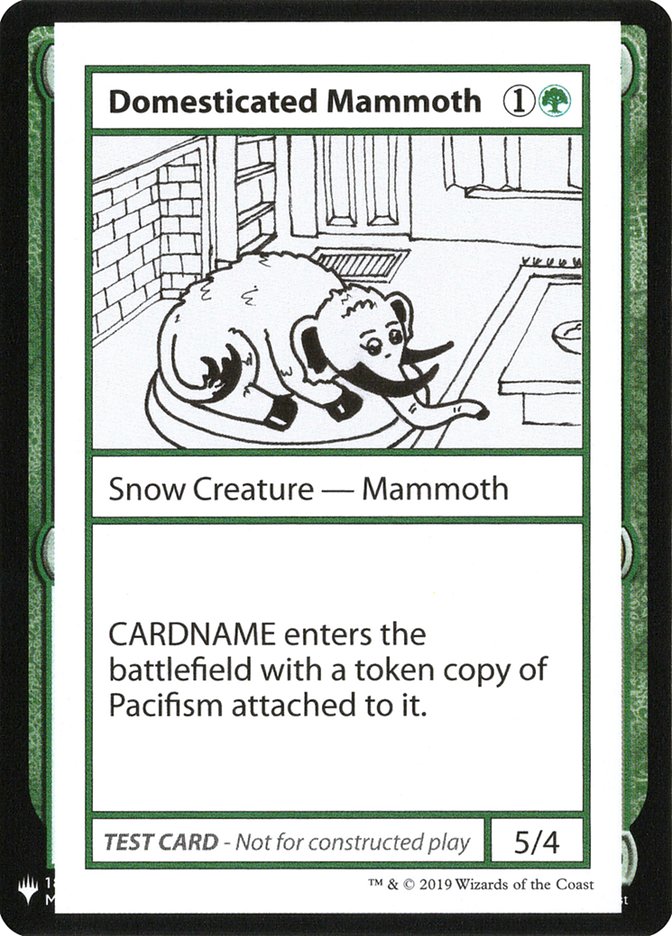 Domesticated Mammoth [Mystery Booster Playtest Cards] | RetroPlay Games
