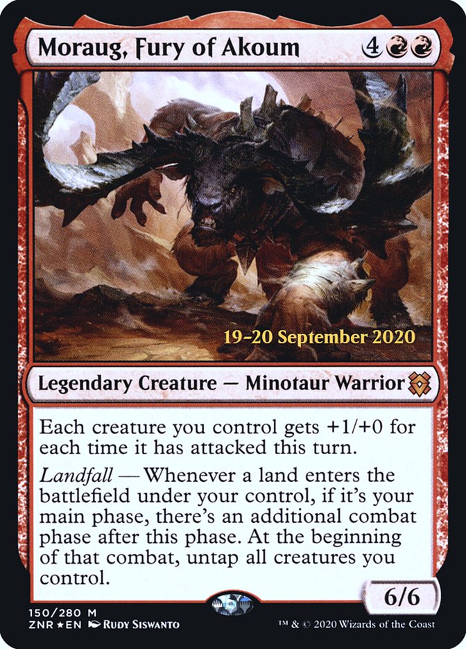 Moraug, Fury of Akoum  [Zendikar Rising Prerelease Promos] | RetroPlay Games