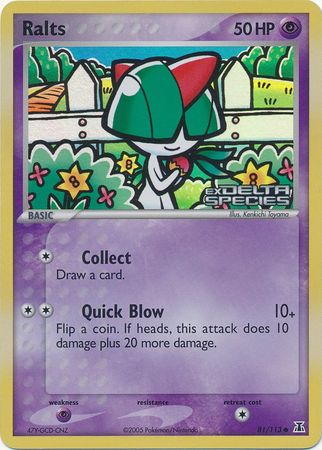 Ralts (81/113) (Stamped) [EX: Delta Species] | RetroPlay Games