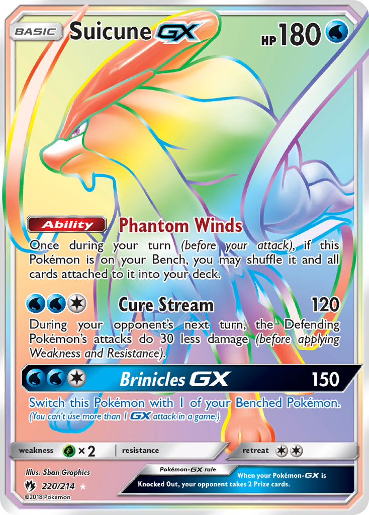 Suicune GX (220/214) [Sun & Moon: Lost Thunder] | RetroPlay Games