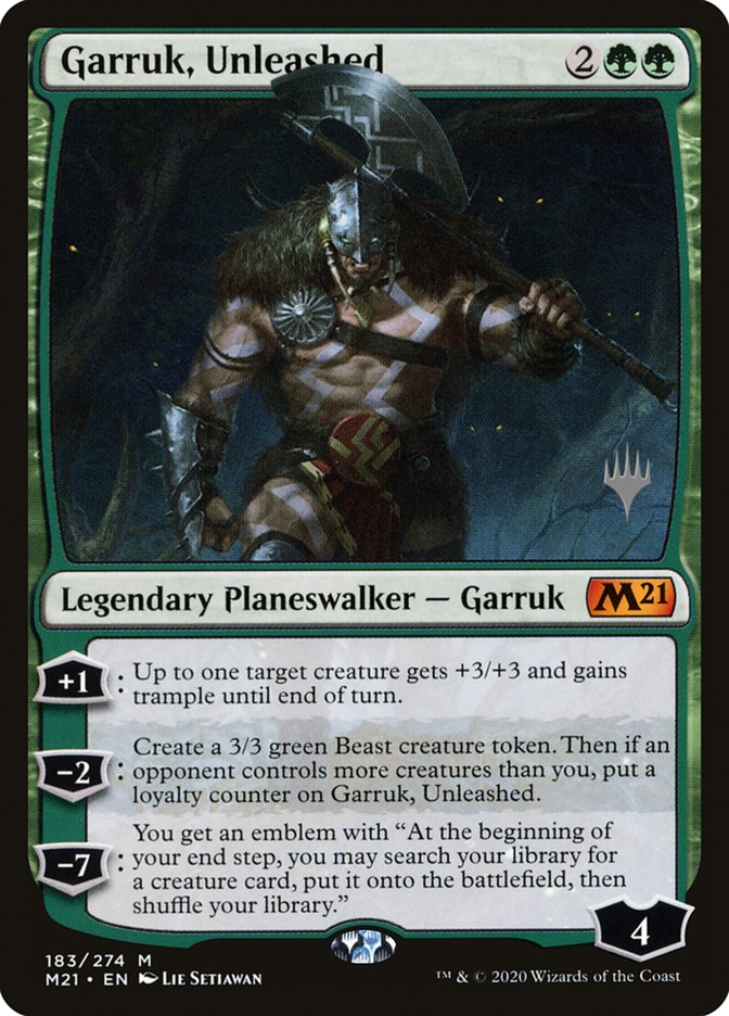 Garruk, Unleashed (Promo Pack) [Core Set 2021 Promos] | RetroPlay Games