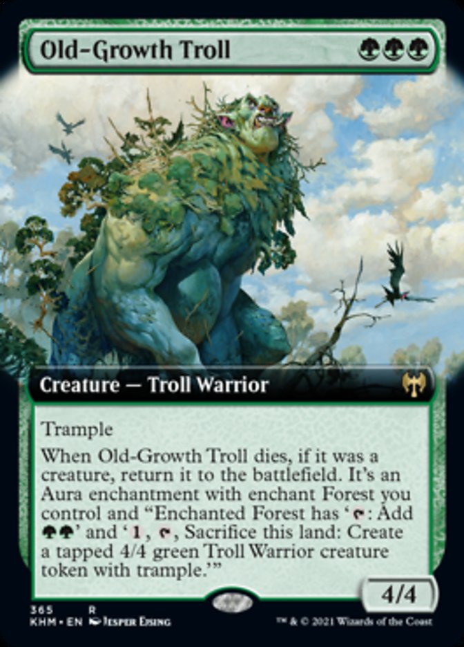 Old-Growth Troll (Extended Art) [Kaldheim] | RetroPlay Games