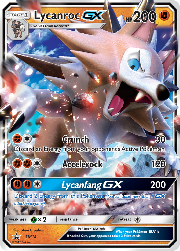 Lycanroc GX (SM14) [Sun & Moon: Black Star Promos] | RetroPlay Games