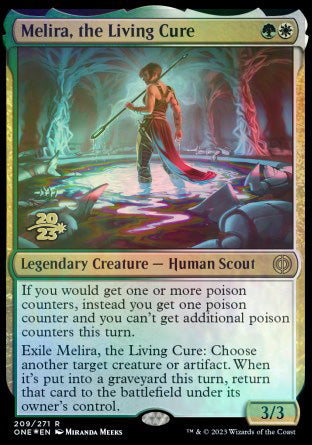 Melira, the Living Cure [Phyrexia: All Will Be One Prerelease Promos] | RetroPlay Games