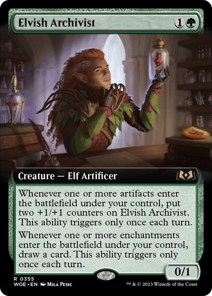 Elvish Archivist (Extended Art) [Wilds of Eldraine] | RetroPlay Games