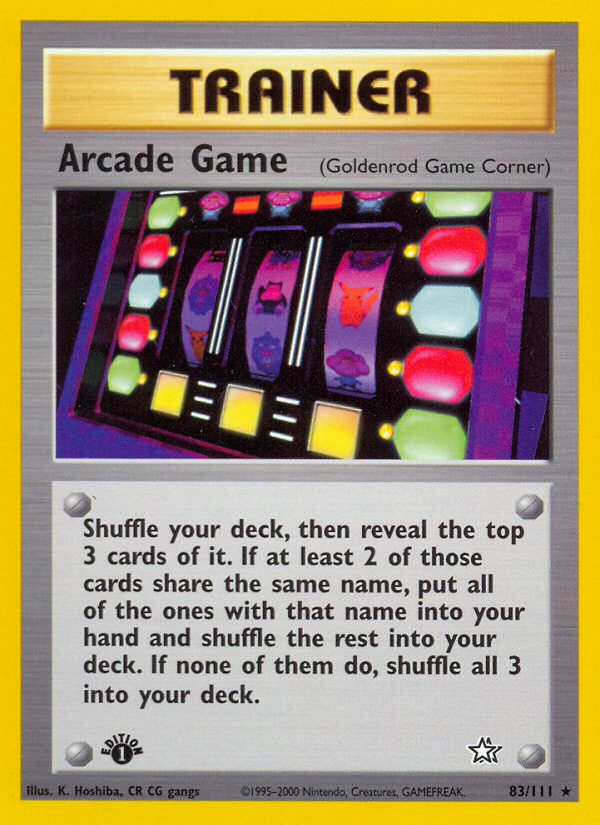 Arcade Game (83/111) [Neo Genesis 1st Edition] | RetroPlay Games