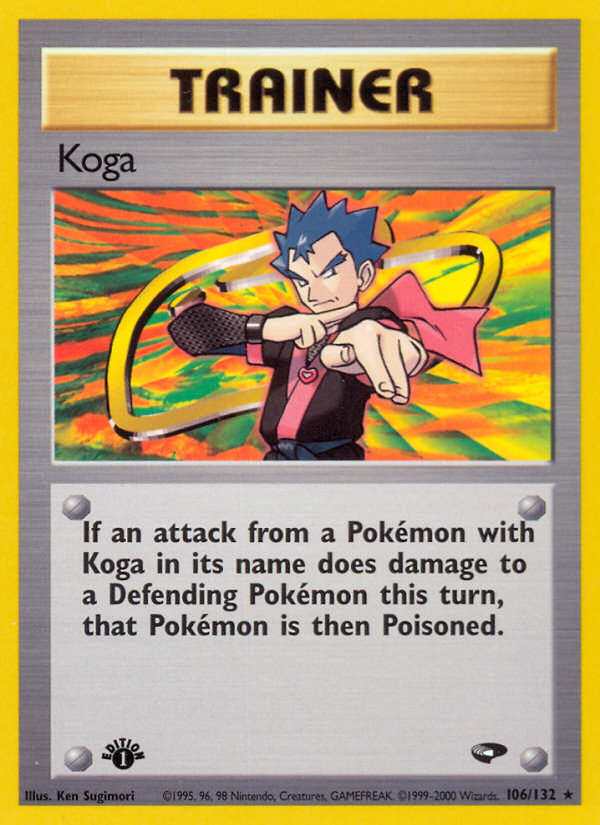 Koga (106/132) [Gym Challenge 1st Edition] | RetroPlay Games