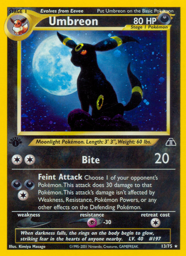 Umbreon (13/75) [Neo Discovery 1st Edition] | RetroPlay Games