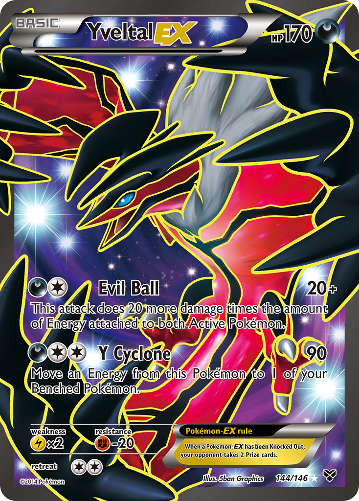 Yveltal EX (144/146) [XY: Base Set] | RetroPlay Games