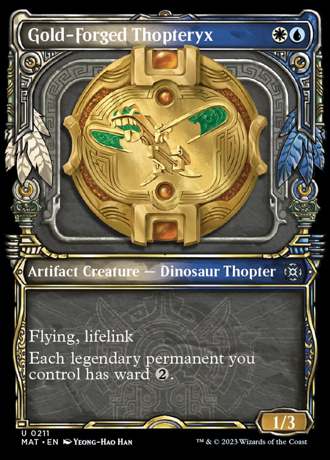 Gold-Forged Thopteryx (Showcase Halo Foil) [March of the Machine: The Aftermath] | RetroPlay Games