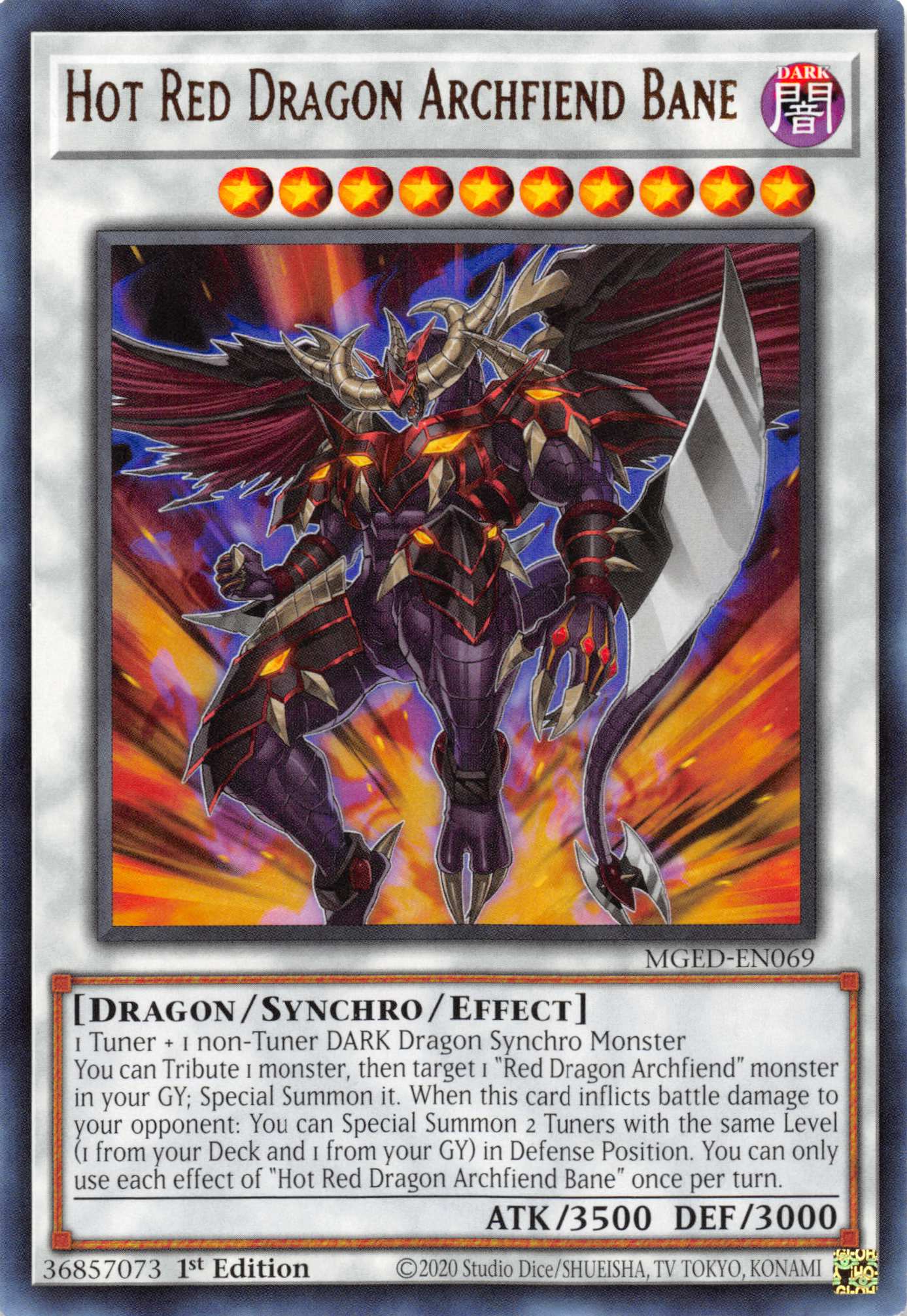 Hot Red Dragon Archfiend Bane [MGED-EN069] Rare | RetroPlay Games