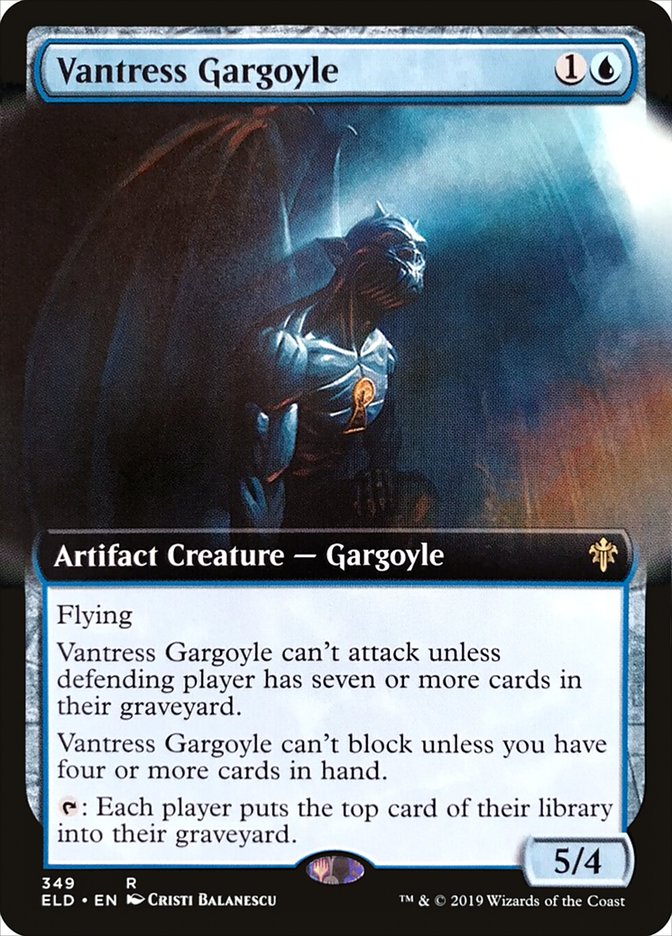 Vantress Gargoyle (Extended Art) [Throne of Eldraine] | RetroPlay Games