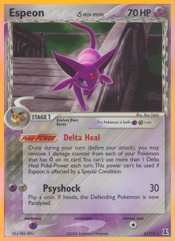 Espeon (4/113)(Delta Species) [EX: Delta Species] | RetroPlay Games