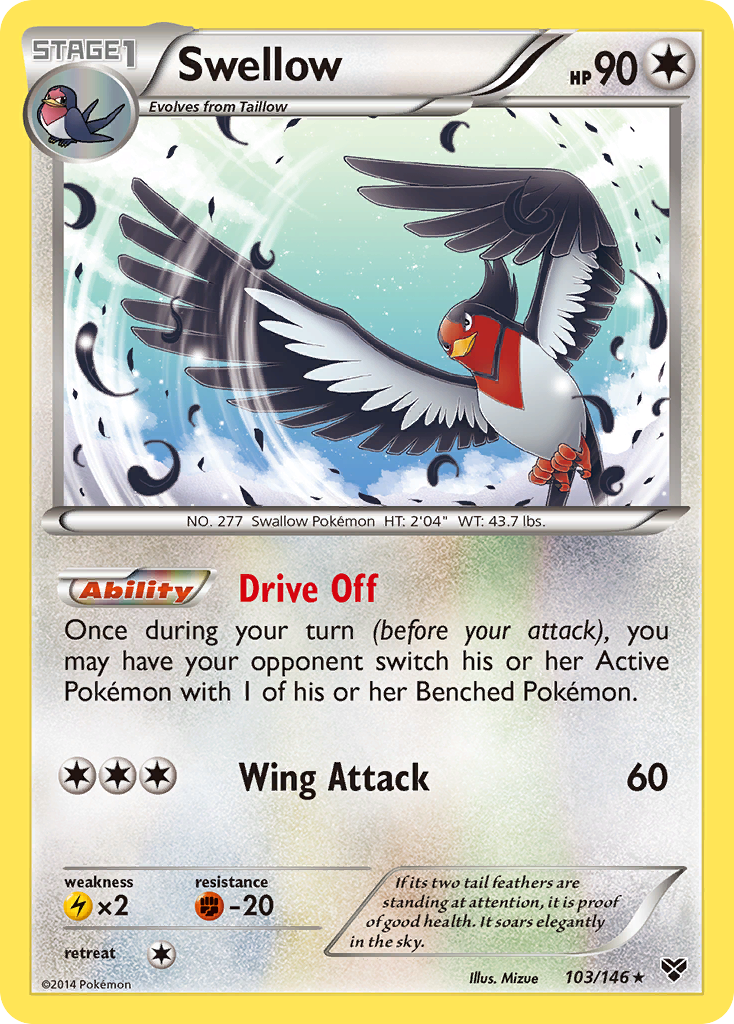 Swellow (103/146) [XY: Base Set] | RetroPlay Games