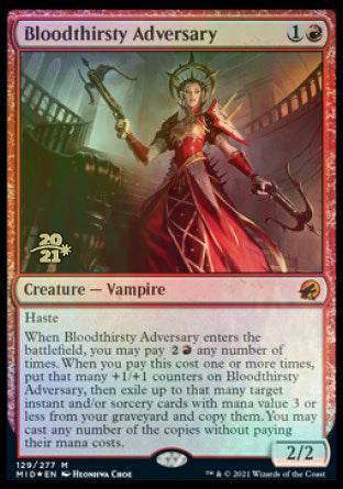 Bloodthirsty Adversary [Innistrad: Midnight Hunt Prerelease Promos] | RetroPlay Games
