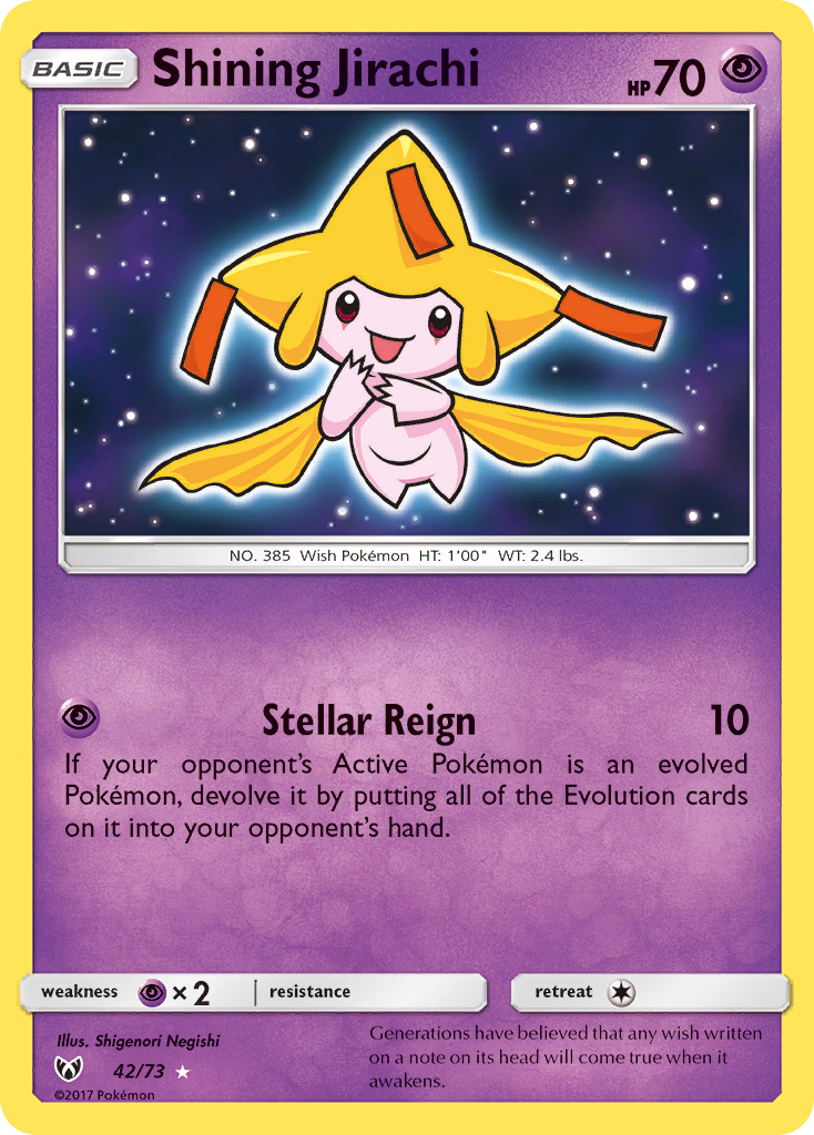 Shining Jirachi (42/73) [Sun & Moon: Shining Legends] | RetroPlay Games