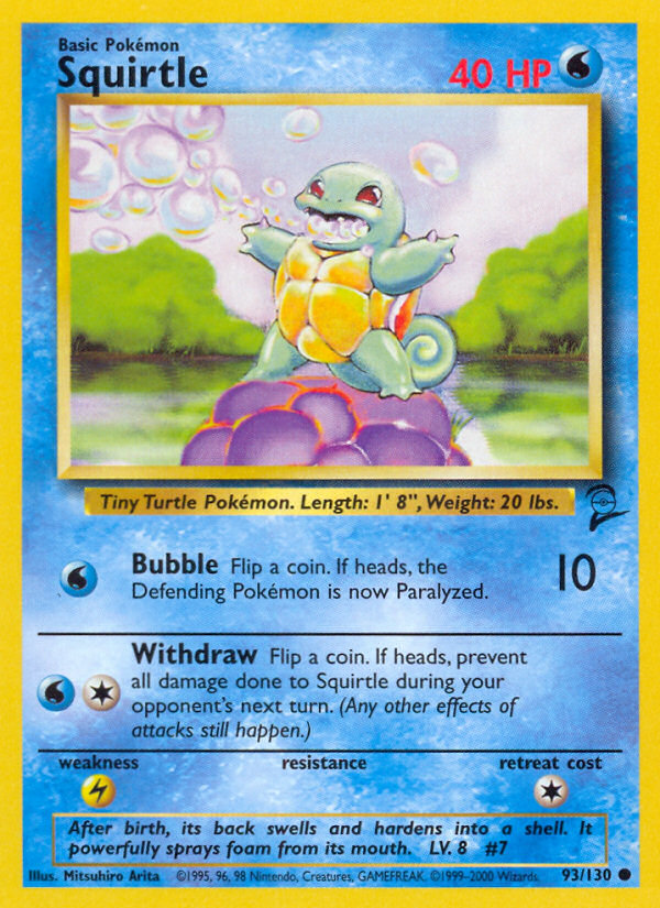 Squirtle (93/130) [Base Set 2] | RetroPlay Games