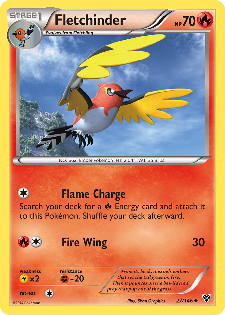 Fletchinder (27/146) [XY: Base Set] | RetroPlay Games