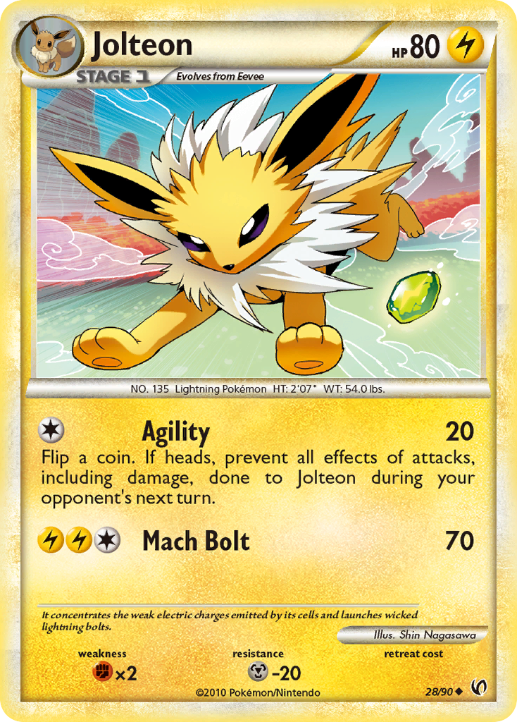 Jolteon (28/90) [HeartGold & SoulSilver: Undaunted] | RetroPlay Games